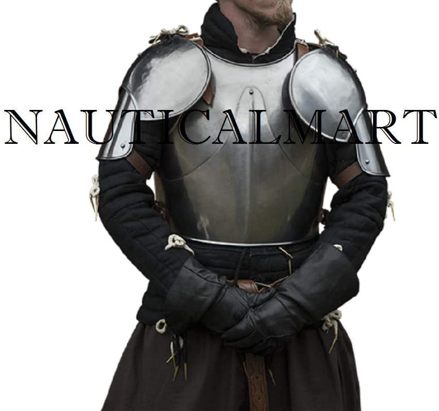 Medieval Steel Shoulder Armour LARP Theatre Costume Use 