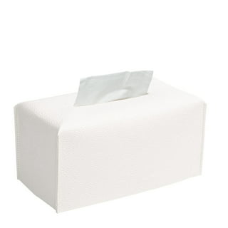 Square Clear Acrylic Bathroom Tissue Box Cover and Napkin Dispenser Holder