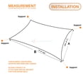 thumbnail image 2 of Sunshades Depot 14' x 23' Sun Shade Sail Rectangle Permeable Canopy Light Gray / Light Grey Custom Size Available Commercial Standard, 2 of 5