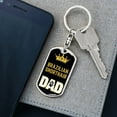 thumbnail image 5 of Cat Key Ring Brazilian Shorthair Cat Dad King Keychain Stainless Steel or 18k Gold, 5 of 10