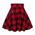 thumbnail image 3 of Plaid Skirts for Women Trendy Cross Tie High Waist Vintage Summer Flare Skater Short Skirts Tennis Golf Clothes, 3 of 5