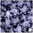 thumbnail image 1 of BeadTin Dark Purple Pearl 23mm Sea Turtle Pony Beads (24pcs), 1 of 1