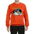 thumbnail image 2 of Wild Bobby, Cute Pug Life Living, Animal Lover, Unisex Crewneck Graphic Sweatshirt, Orange, Medium, 2 of 4