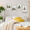 thumbnail image 2 of Hieng Vintage Winter Christmas Posters Prints Unframed Set of 4, Rustic Christmas Tree Wall Art Prints Decor for Living Room Bedroom Reading Nook Corner, Santa Claus Books Wall Pictures, 2 of 6