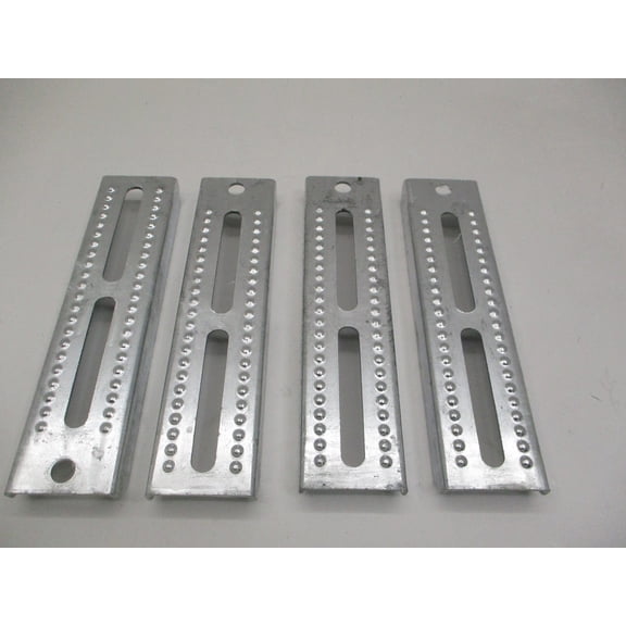 (4) Boat Pontoon Trailer 10" Galvanized Steel Bolster Bunk Board Brackets