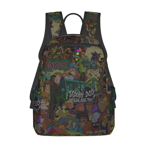 Scooby Doo Cartoon Backpack Cute Printed Casual School Laptop Bags Lightweight Travel Sports Daypack Bookbags