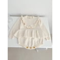 thumbnail image 6 of GXFC Baby Girls Fall Romper 6M 12M 18M 24M Infant Girls Long Sleeve Ruffled One Piece Jumpsuit Bodysuit Autumn Clothing for Newborn Girls, 6 of 7
