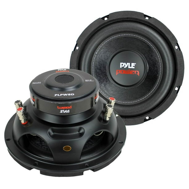 Pyle 8 1600W 4 Ohm Subwoofer Speaker Set, Black (2 Pack) - Walmart.com