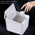 thumbnail image 2 of Papelera De Plástico Rectangular Inteligente De 4L, Caja De Basura Para Coche, Papelera De Escritorio Con Tapa Methold HA020112-00, 2 of 7