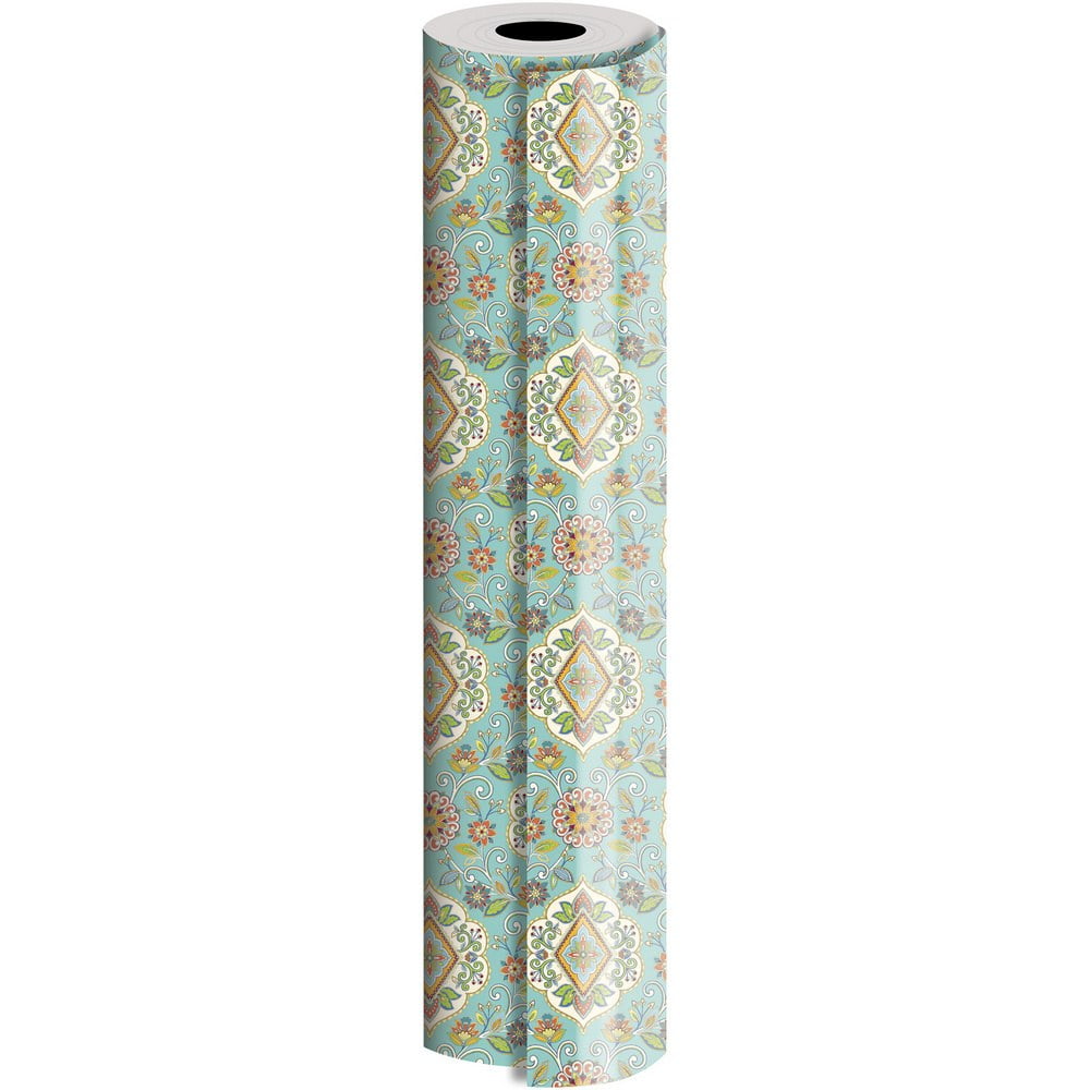 JAM Paper® Industrial Size Bulk Wrapping Paper Rolls, Tapestry Design