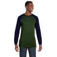 thumbnail image 1 of Bella + Canvas Men's Jersey Long-Sleeve Baseball T-Shirt - 3000C, 1 of 4