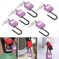 thumbnail image 4 of Padlocks Set, 5 Set 1.5in Security Lockout Nylon Insulation Engineering Loto  Electric Lockout Tagout Station Both Sides Lable With 10 Keys For Factories, 4 of 8