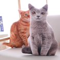 thumbnail image 4 of 1pc 40cm Simulation Plush Cat Pillows Soft Stuffed Animals Cushion Sofa Decor Cartoon Plush Toys for Children Kids Gift, 4 of 5