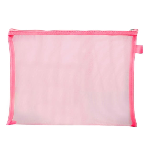 Estuche multifunción de red de malla transparente para lápices, bolsa para bolígrafos para estudiantes y niños, suministros escolares y de oficinarosaMPorcelana Deng Xun unisex