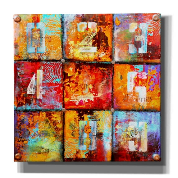 Epic Graffiti 'The Ninth Block' by Erin Ashley Canvas Wall Art, 18"x18"