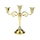 thumbnail image 3 of Candelabro de 3 brazos, candelabro cónico, adorno romántico para boda, candelabro decorativo Retro, centro de mesa para aniversario Dorado, 3 of 9