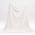 thumbnail image 3 of Great Bay Home Velvet Plush Fleece Reversible Sherpa Warm and Cozy Throw  (50" x 60" Throw, Optic White), 3 of 5