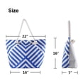 thumbnail image 2 of Pxymoer Extra Large Beach Bags Totes for Women Waterproof Sandproof Big Tote Bag with Inner Pockets Rope Handle Canvas with Zipper Closure Swim Pool Gym Picnic Travel Weekend Accessorie Handbag Gifts, 2 of 3