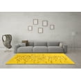 thumbnail image 3 of Ahgly Company Indoor Rectangle Abstract Yellow Contemporary Area Rugs, 5' x 7', 3 of 4