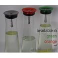 thumbnail image 6 of Simax Glassware Clear Glass Carafes | Set of Three Pitchers; Green, Orange, Stainless Steel  Easy Pour Lid  Durable Shock Resistant Borosilicate Glass  Dishwasher Safe  Holds 1 Quart, 6 of 6