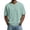 Light Green, variant on Zimjoy Men's Summer Shirts Waffle V Neck Short Sleeve T Shirts Loose Raglan Casual T-shirts, Black L