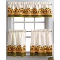 thumbnail image 1 of Curtainworks Cortina de Cocina con Ventana de jardín y Cenefa, Color Amarillo, Juego de Niveles de 36 Pulgadas, 1 of 6
