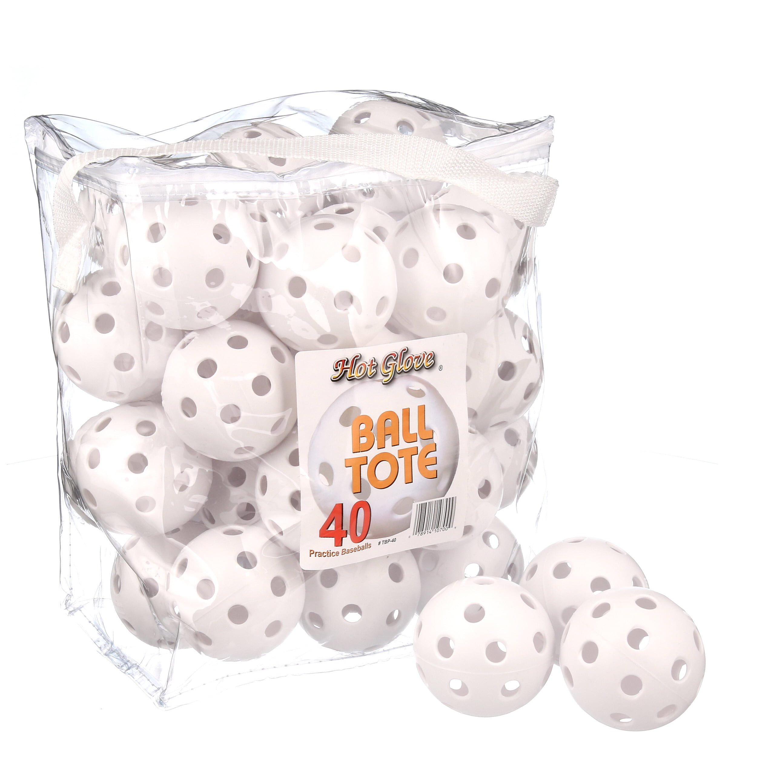 Hot Glove Baseball Practice Balls Tote Bag With 40 Balls