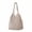 White, variant on Hand Woven Hollow Cut Crochet Beach Bag For Women, Single Shoulder Hand Leisure Summer Travel Holiday Tote, Lightweight Boho Straw Purse, Coffee