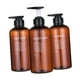 thumbnail image 4 of Dispensador de champú y acondicionador con bomba, dispensador de jabón corporal, elegante, 3 piezas 500 ml, 4 of 9