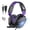 Purple, variant on Gaming Headsets with Noise Cancelling Microphone, Xbox One & PS5 PS4 Headphones, High-Quality Stereo Sound, LED Light, Soft Memory Earmuffs for Ultimate Comfort, Wired Over-Ear Headset for PC, Laptop