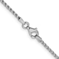 thumbnail image 3 of 14K White Gold Franco Chain Styles Necklace 1.6 mm D/C Open 16 inch, 3 of 4