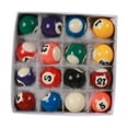 thumbnail image 3 of Juego completo de Mini bolas de billar de 16 Uds., accesorios de mesa de billar pequeños para sala de juegos, juegos recreativos deportivos de ocio en, 3 of 8