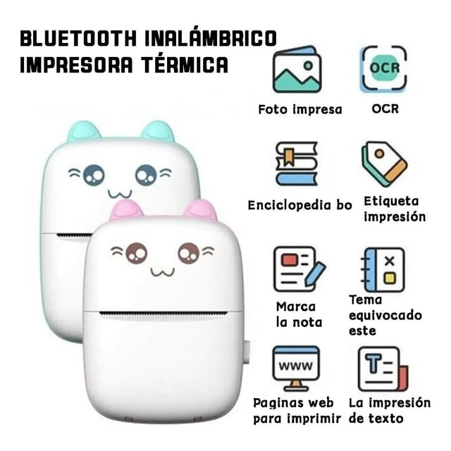 Mini Impresora Portátil Térmica Portátil Para Ios/android