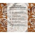 thumbnail image 7 of Vargottam 55 Inch Papasan Cushion Cover - Waterproof Outdoor Slipcover with 8 Ties & Side Zipper - Replacement Cover Only - Floral Theme, 7 of 7