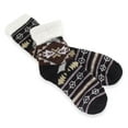 thumbnail image 5 of BambooMN Men's Cabin Double Layer Thick Soft Warm Fuzzy Comfy Home Socks - Style 05 - 1 Pair, 5 of 7