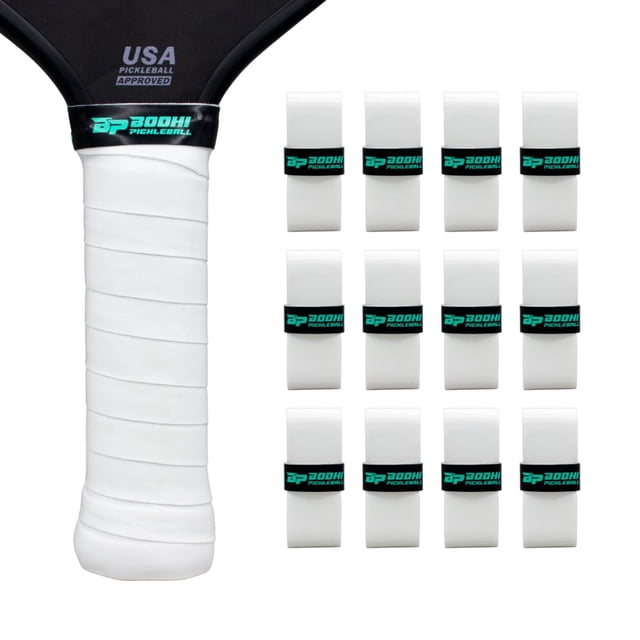 Overgrips para pickleball Bodhi Performance PROtack, paquete de 12, blanco