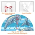 thumbnail image 6 of Kll 30" Christmas Tree Skirt Dolphin Xmas Tree Skirts Mat For New Year Xmas Holiday Party Indoor Outdoor Home Decoration, 6 of 9