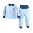 thumbnail image 2 of Ropa interior térmica para niños otoño e invierno cárdigan grueso de tres capas ropa de otoño pantalones largos acolchados, 2 of 6
