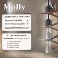 thumbnail image 2 of Matthews Fan Company MK-BK-BK Molly 56" 3 Blade Indoor / Outdoor Ceiling Fan - Black, 2 of 7