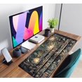 thumbnail image 6 of Forest Library Book Mouse Pad Desk Mat, Mystical Green Tree House XXL Extended Large Gaming Desk Pad Mousepad Computer Laptop Keyboard and Mouse Mat, Office Desk Decor Pad for Women 31.5x15.7 in, 6 of 6
