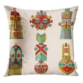 thumbnail image 1 of RYLABLUE 6 Masques Multicolores de Différentes Formes Jettent Taie d'Oreiller Housse de Coussin, 1 of 1