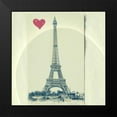 thumbnail image 2 of Dvorak, Vicki 15x15 Black Modern Framed Museum Art Print Titled - Paris Red Heart, 2 of 5