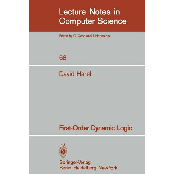 Lecture Notes in Computer Science: First-Order Dynamic Logic (Paperback)