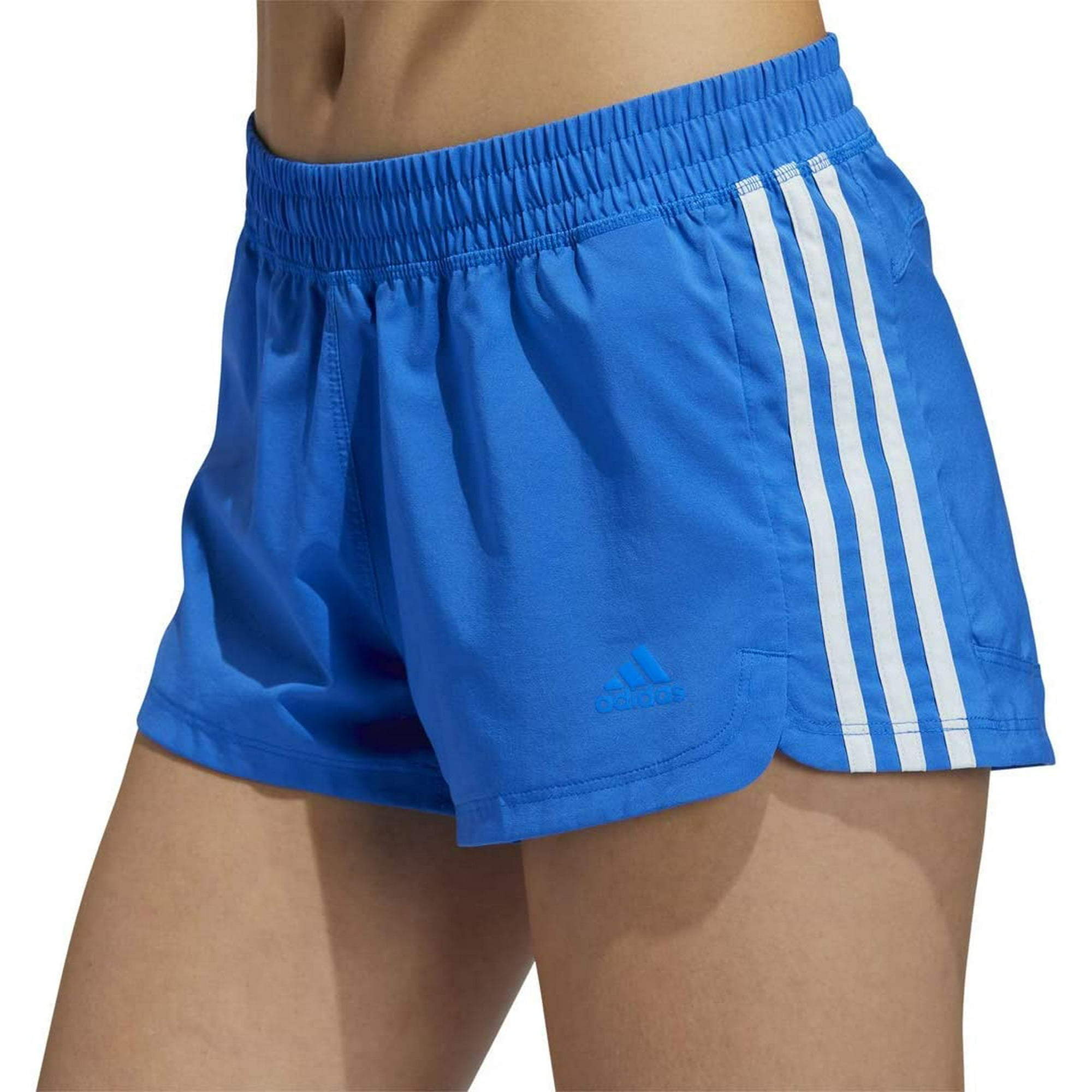 Women's Pacer 3-Stripes Woven Shorts, Glory Blue/Sky Tint - Walmart.com