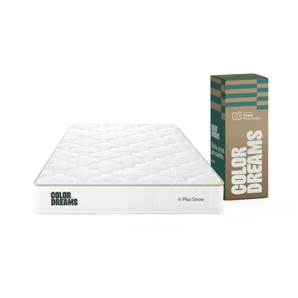 Colchón Individual Color Dreams Foam Plus Snow | 23 cm | Firmeza media | Caja | Certificado