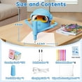 thumbnail image 5 of Drawing Robot for Kids, with 100 Word Cards, Voice Interactive Educational Drawing Machine, Montessori Painting Learning Toys for 3-8 Year Old Boys Girls Birthday Party (Blue), 5 of 10