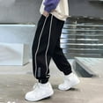 thumbnail image 3 of Fmbrln Boys Solid Sweatpants Casual Loose Comfy Joggers Pants Fashion Lightweight Running Athletic Pants for Kids 2-15Y, 3 of 5