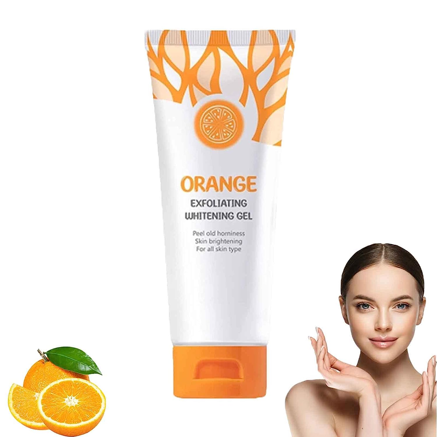 Orange Exfoliating Whitening Gel, Gmeelan Orange Exfoliating Whitening