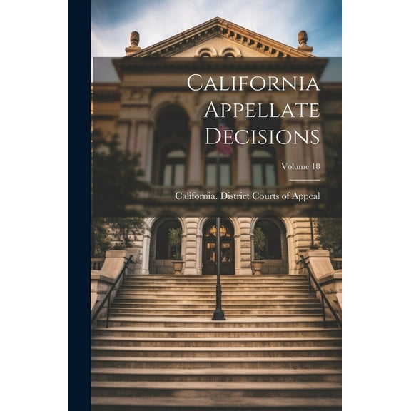 California Appellate Decisions; Volume 18 (Paperback)