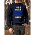 thumbnail image 2 of Awesome Electrician Looks Like Sweatshirt Men -Smartprints Designs, Male 3X-Large, 2 of 4